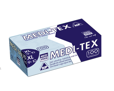 Gants Medi-Tex Pf Xsmall 100pcs
